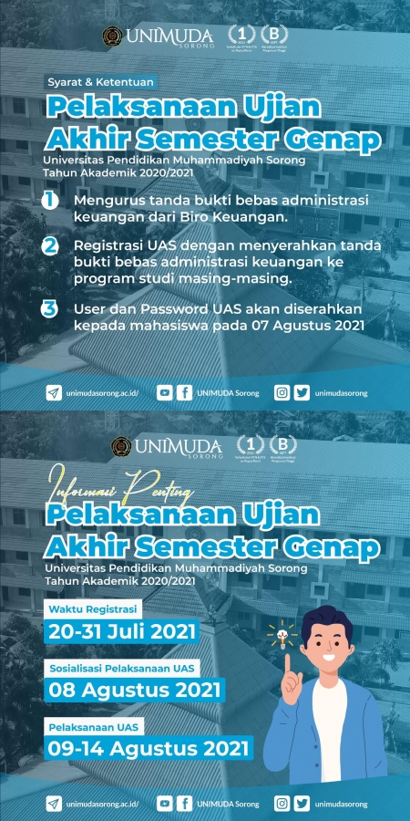 Informasi Penting Pelaksanaan Ujian Akhir Semester Genap